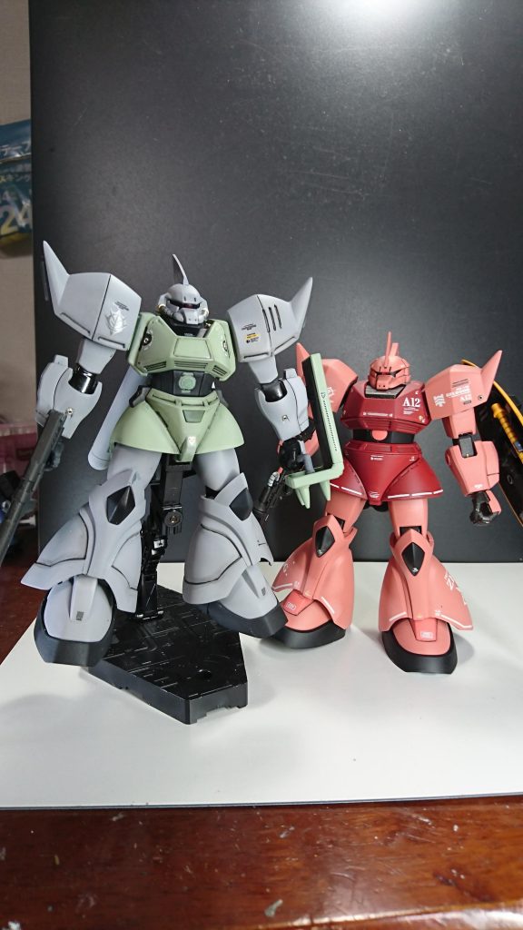 先住民のゲルルグとツーショット。マリーネは古いキットですが、並べるとプロポーションはマリーネのほうがスタイリッシュの様な気がします。御覧頂きありがとうございました。