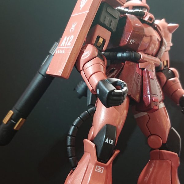 ガンプラ　RG　チームモンストルカスタム　ザク　シャア専用ザク RG 1/144 高機動型ザクII（チームモンストルカスタム