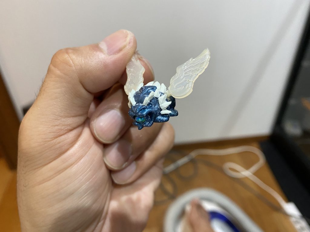 シーサーはパテで少しだけ強そうにしました