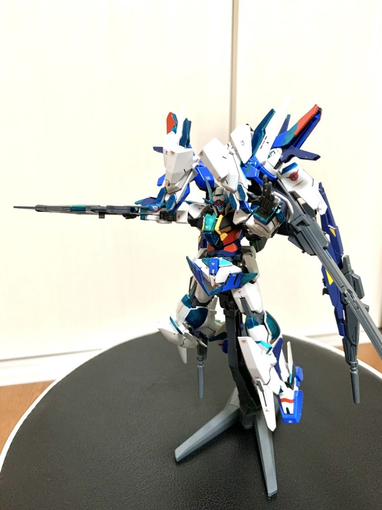 トリガーパック装填!!3つの砲門と、GNライフルを追加しています!