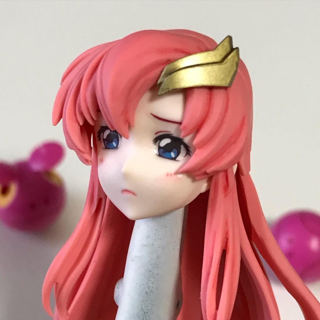 困り顔は、瞳とまゆ毛は水転写デカールです。