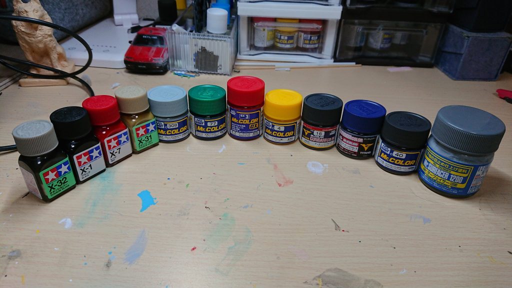 今回の使用カラーです。よろしければ御参考程度に。