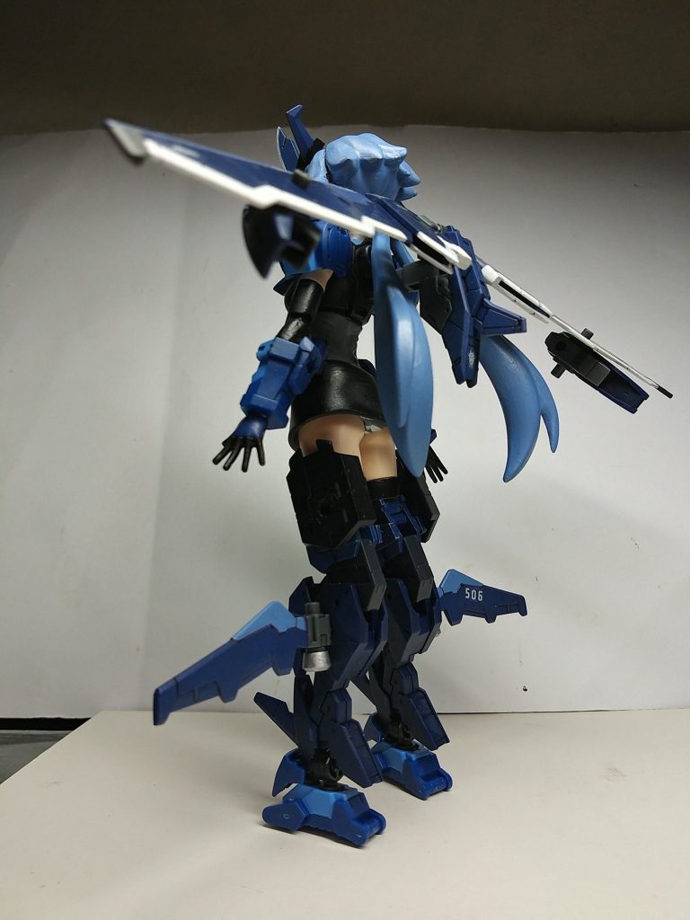 背中側から
