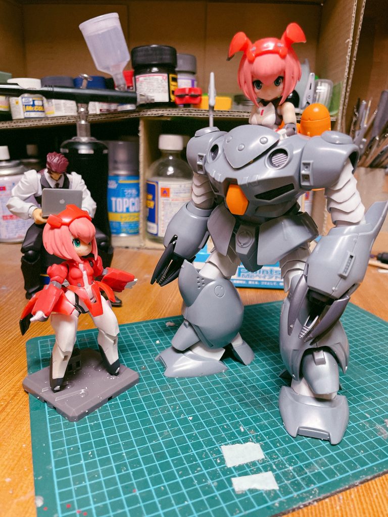 乗せれるようになった状態いざ乗せたら腕が貧弱に見えたんですよね。コレはコレでアリだとは思うんですが…