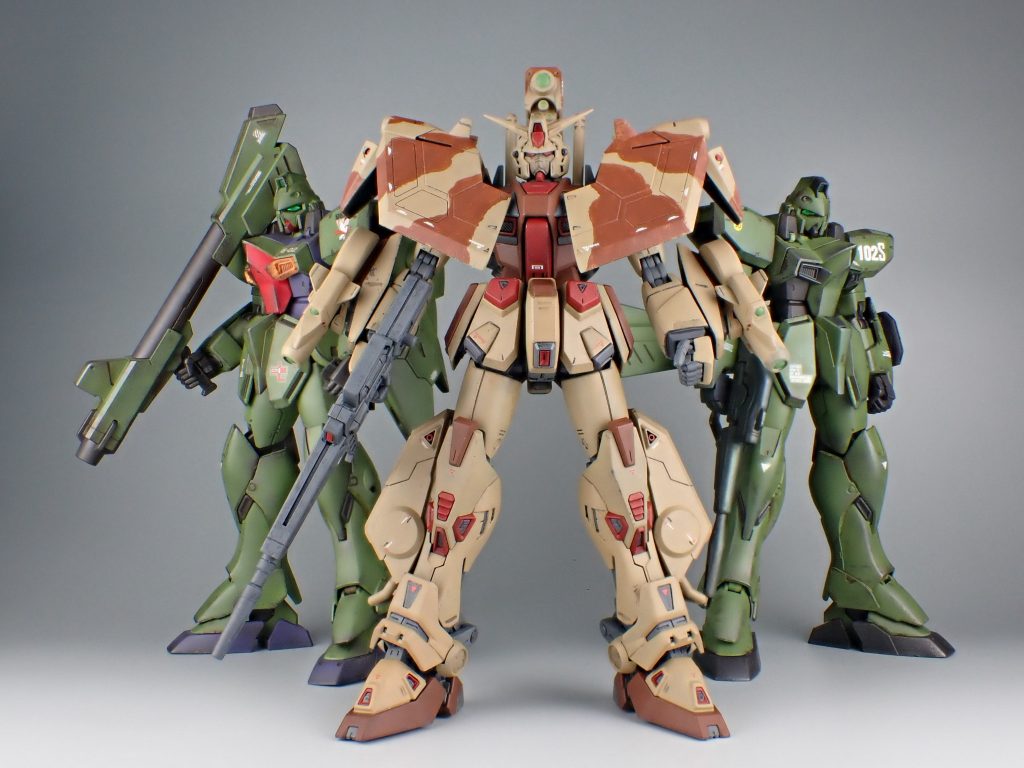我が家に小型モビルスーツの時代が来ました。F90もガンイージも良いキットです!