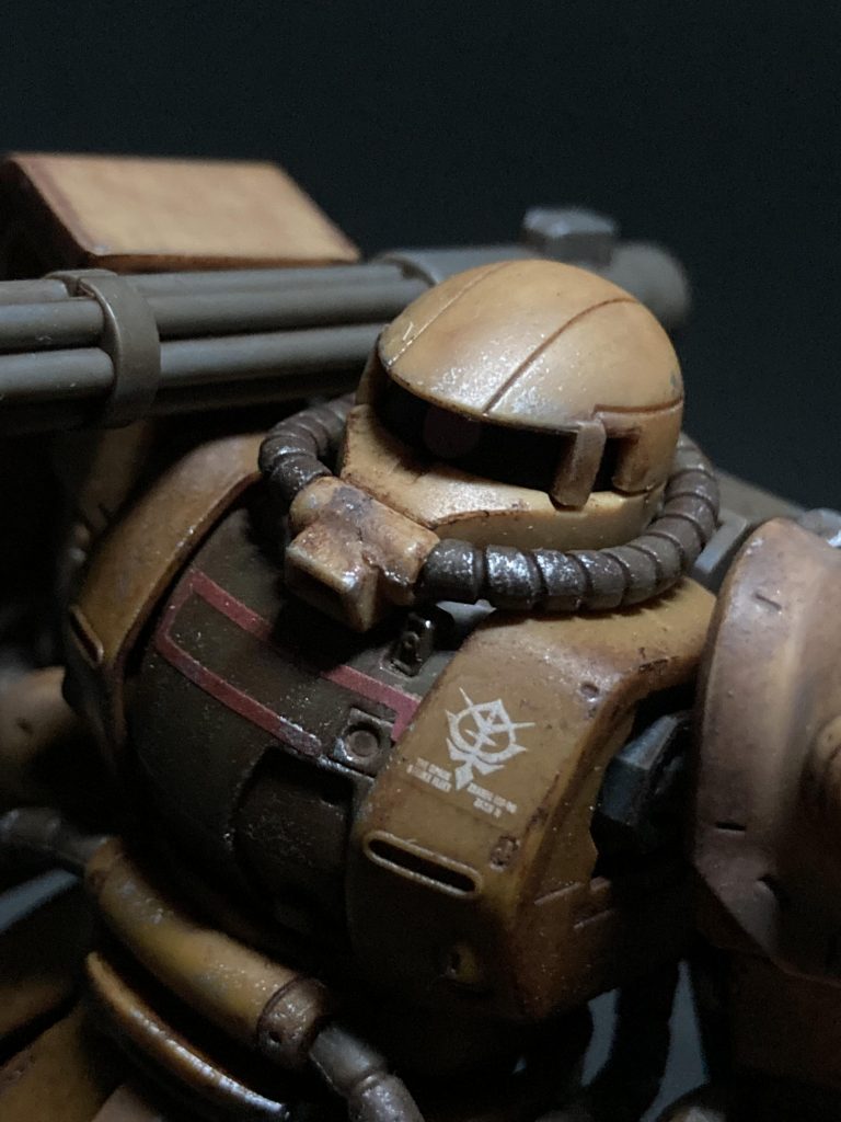 光を当てる角度を変えて、モノアイ消灯イメージシリアスな雰囲気が増して好きです♨️