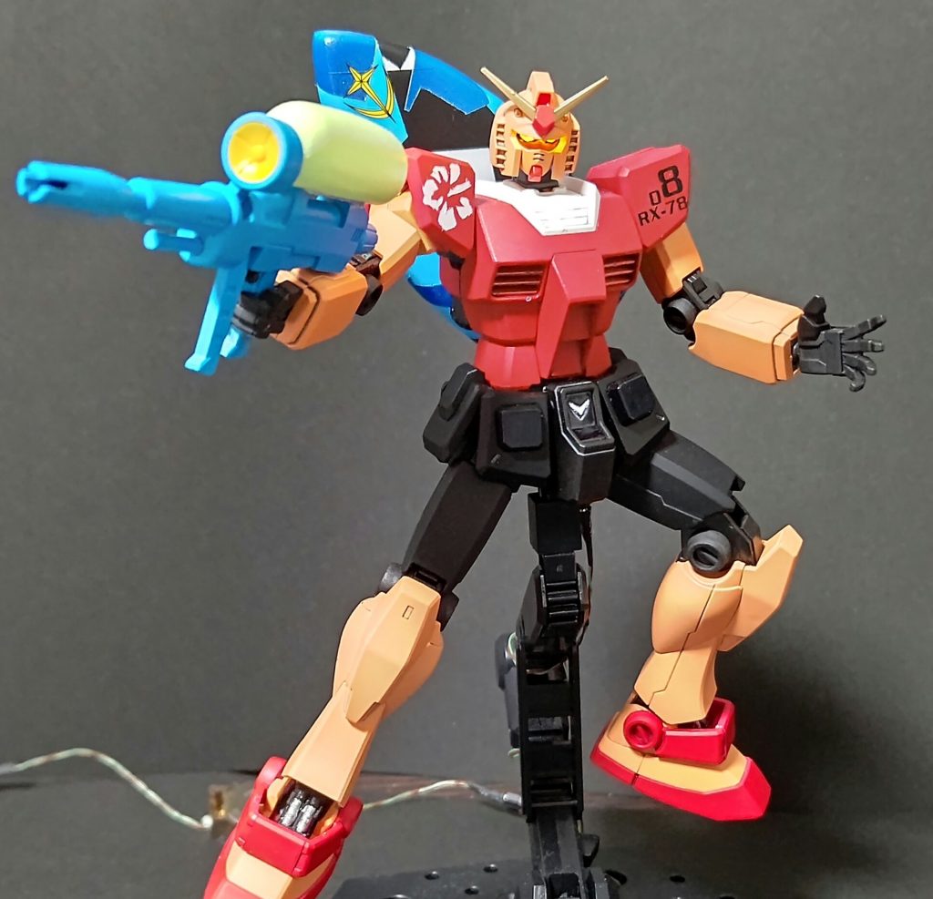 今回は電飾も、チャレンジおかげで首がほぼ動かないw