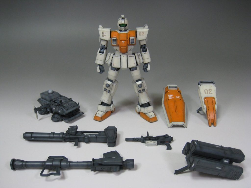 ハンドパーツと六角盾はジム改の物を使いました