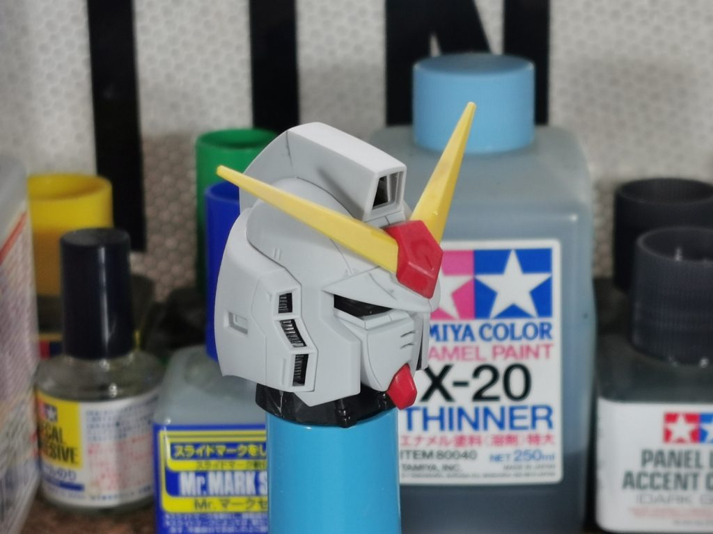 Hollowing out the face vents and fixing scratches.