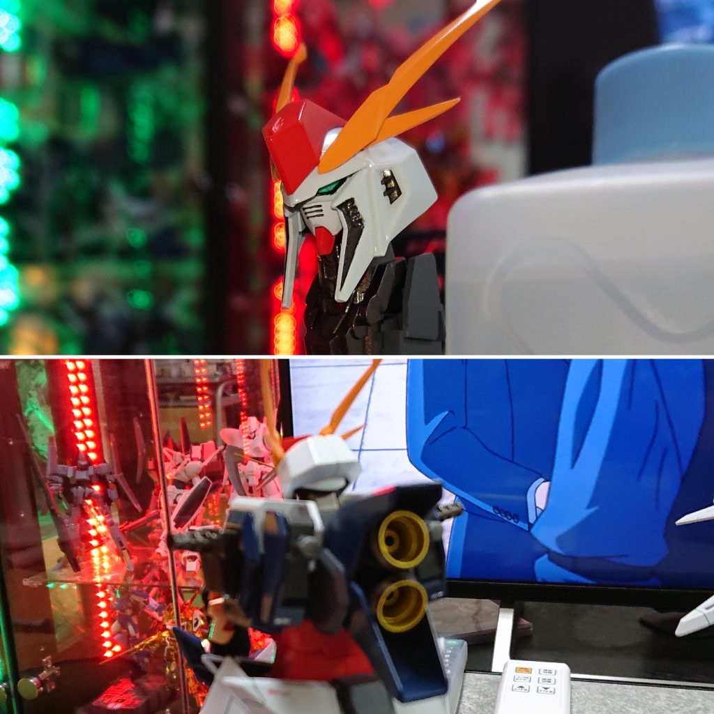 マスクと襟足をνガンダムから拝借。