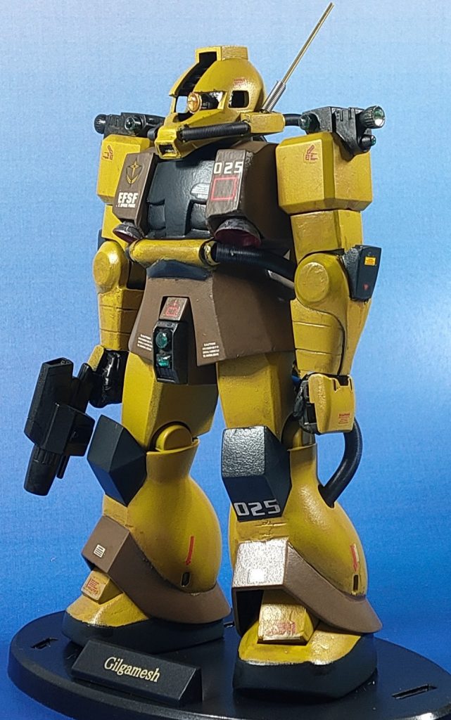 旧キット ザク強行偵察型 関節アルミ線接続–4枚目/制作者：tsuttii218