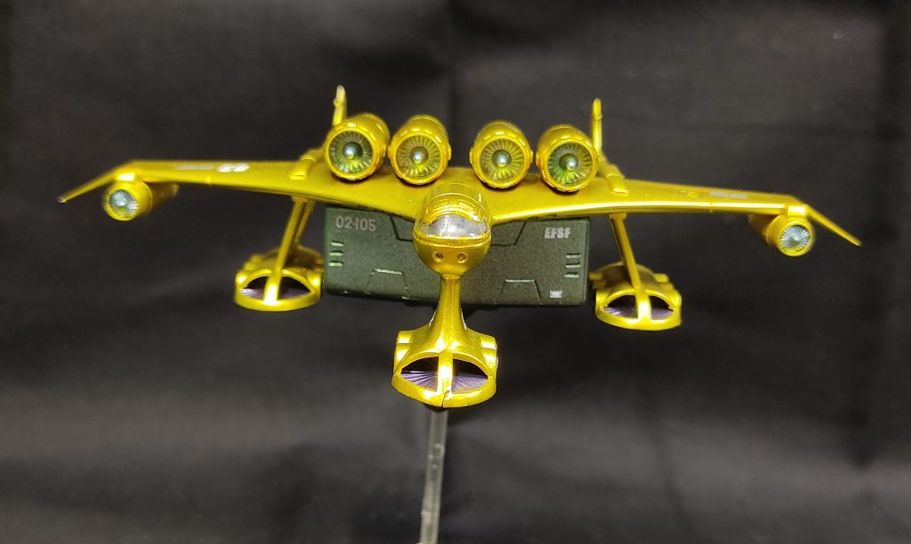 ミデア　地球連邦軍輸送機（オマケにドム付きジオラマ）–6枚目/制作者：natuGG