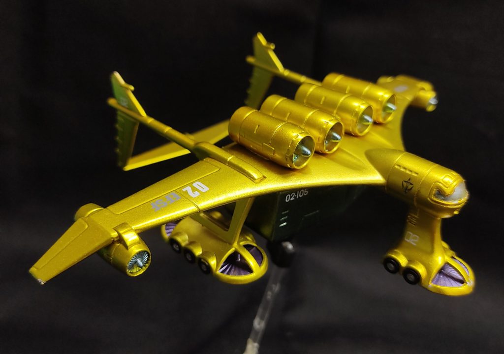 ミデア　地球連邦軍輸送機（オマケにドム付きジオラマ）–4枚目/制作者：natuGG