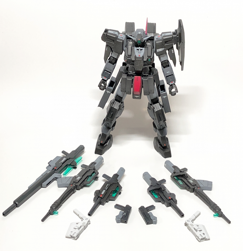 全ての武器もキレイに仕上げられるよう頑張りました。武器が沢山ならんだ画っていいですよね。