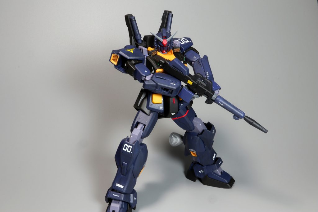 試作ビームライフルGP-01の物のスコープを切り取っています。通常のMk-Ⅱとの分かりやすい違いその1です。