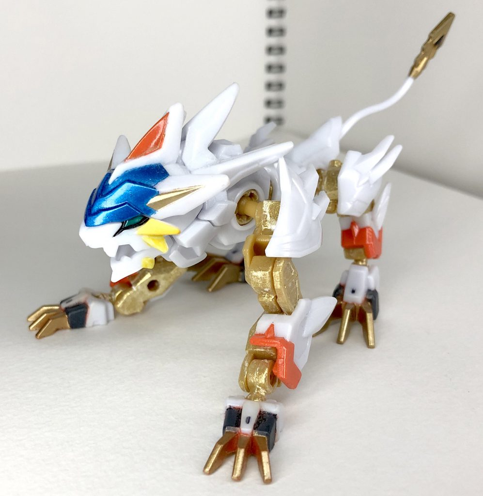 紹介前に1枚だけ単体ではレギュレーション違反もいいところですが今回の機体には必要な「パーツ」ということでお許しをばアニマギア「ガレオストライカー」改造『ソルガレオ』になります