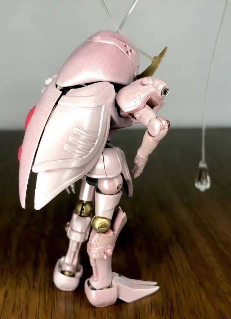 バックショット色合いは可愛らしさを求めパールピンクっぽい色を目指しました比較的思ったような感じにできましたかね