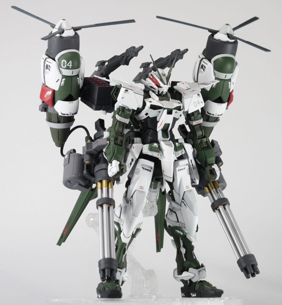 MGガンダムアストレイブルーフレームをベースに様々なキットをミキシングしています。ISPWC2021参加作品です。