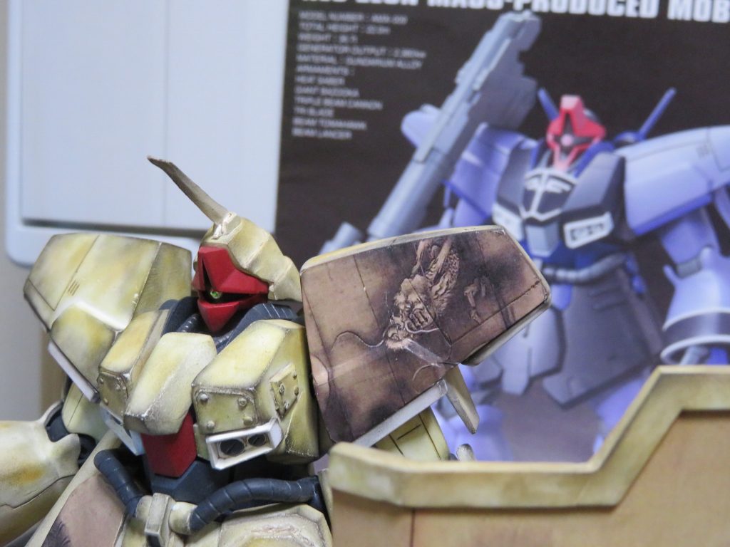 ハイキューパーツのクリヤーデカールＴＨ　タミヤウェザリングマスターをメインに塗装してます 