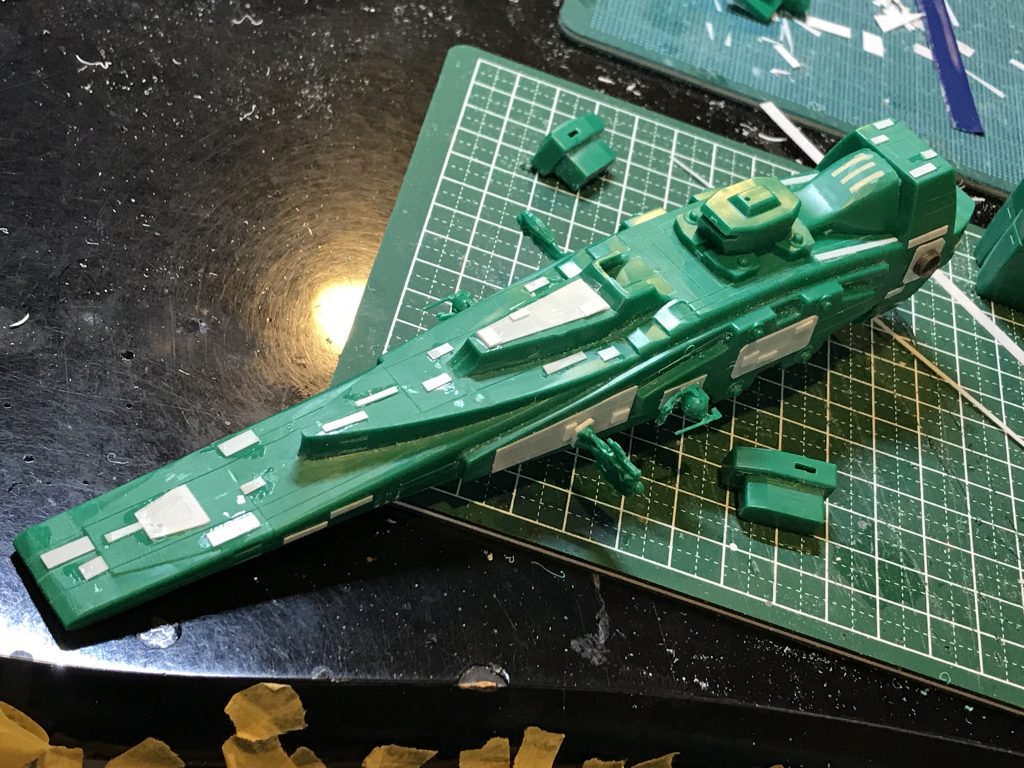 砲塔の穴なんかは全部塞ぎました．