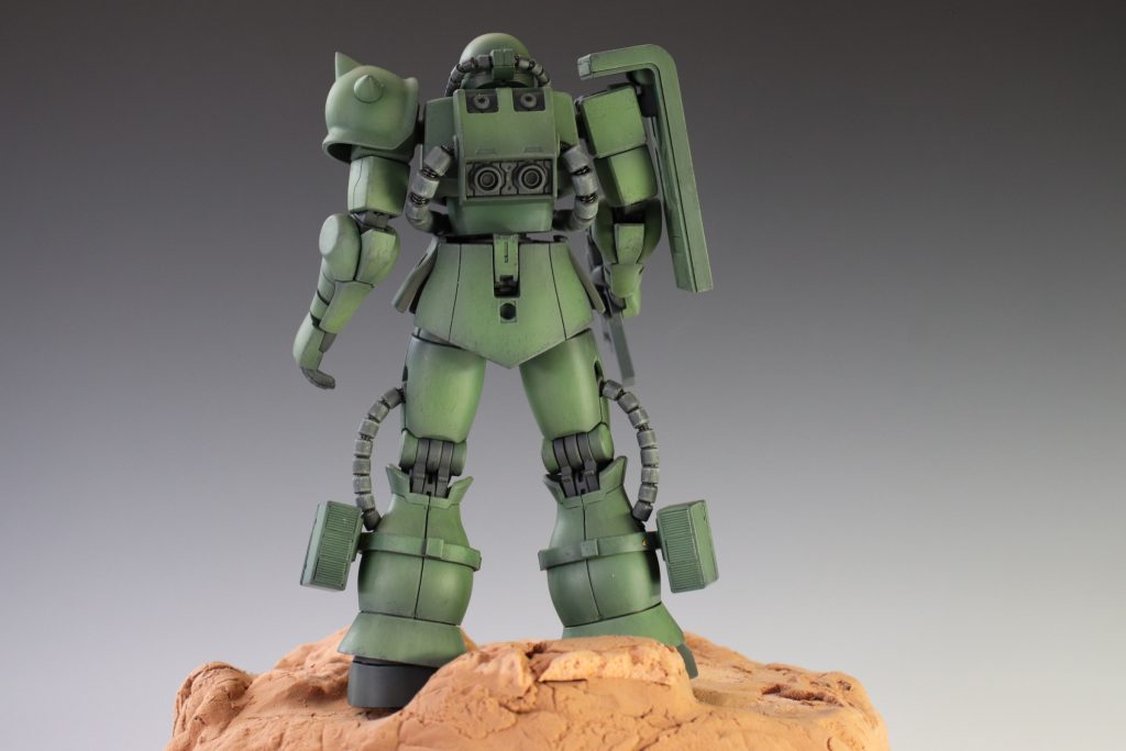 バーニアがまるでお茶碗のように見えて気に入らなかったので薄型に変更しました