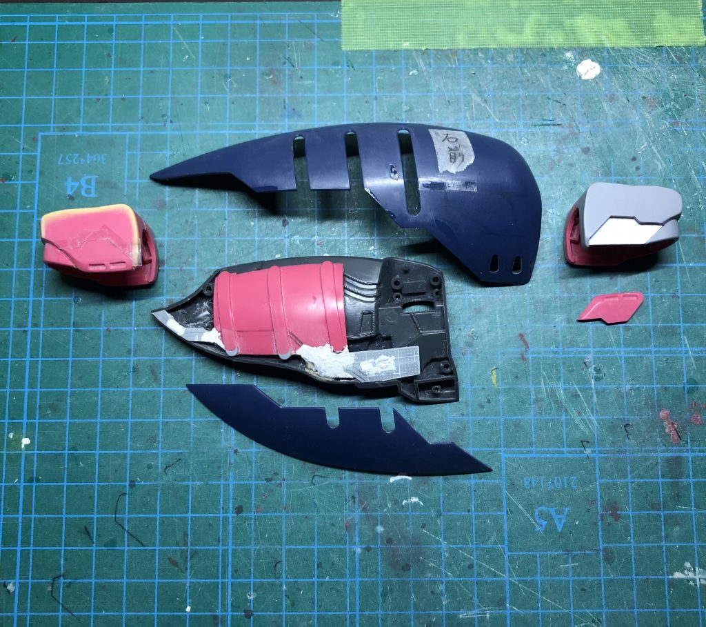 サイコフレームといっても、こうして見るとハリボテですね(^_^;)