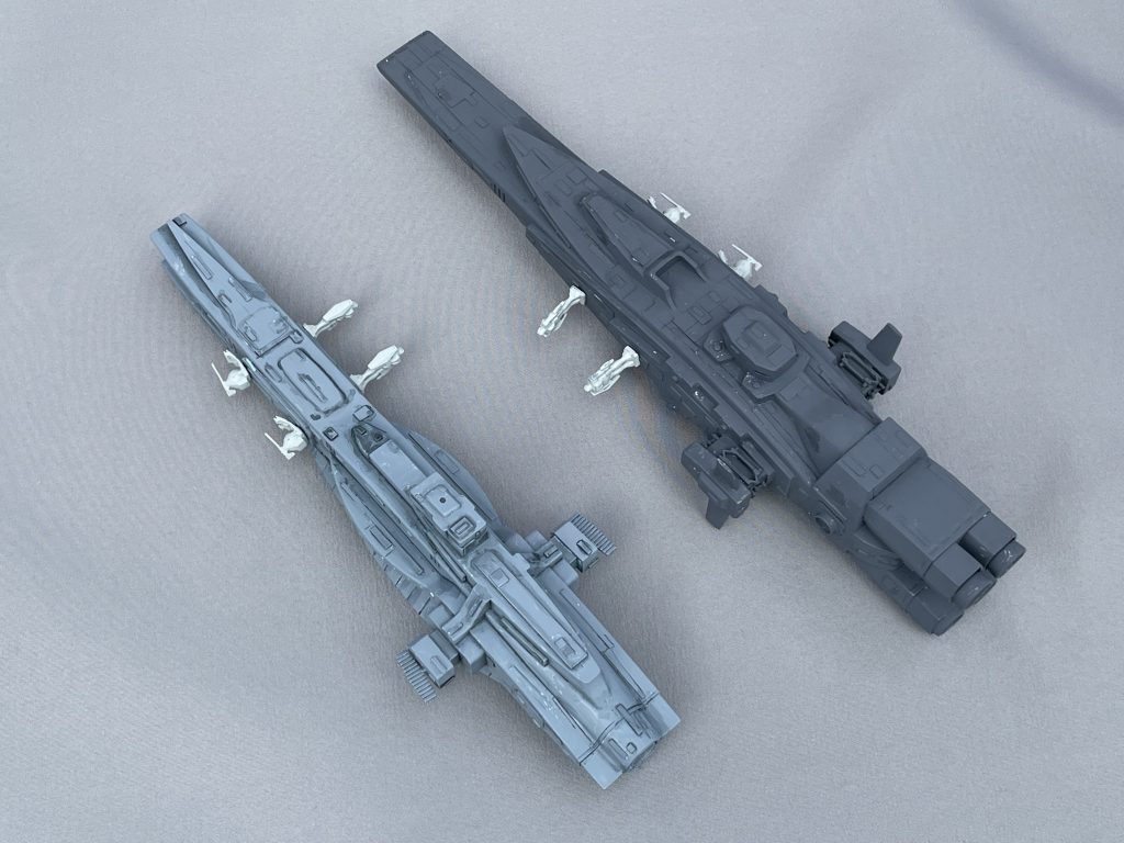 同じ1/1200のマゼランと比較するとこんな感じ.