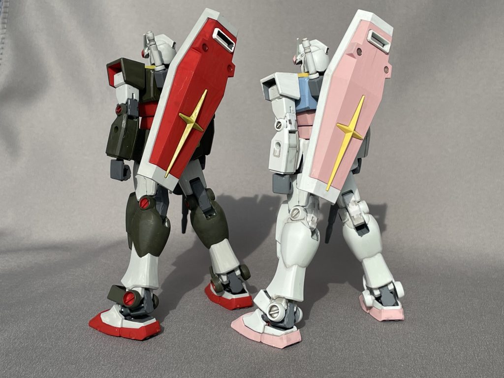 2体とも,墨入れがてら,ウォッシングして終了しています.