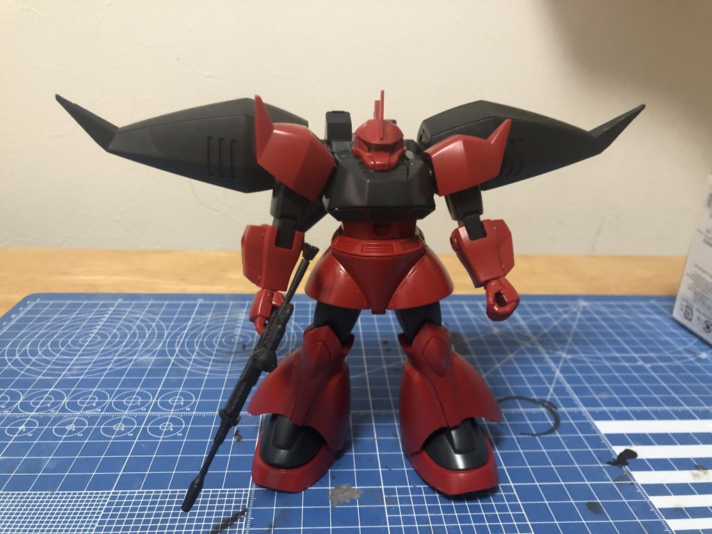 素組状態、ゲルルグ部分は古いキットなので、おもちゃぽさが出てしまってます。