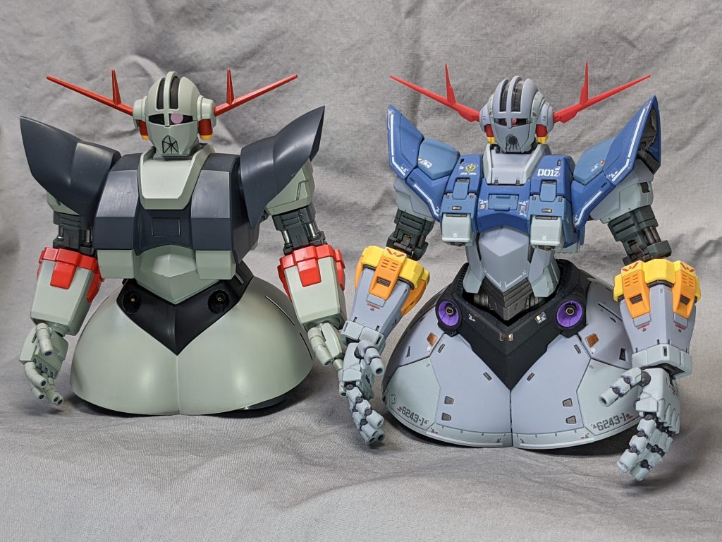 旧HGくんと。RGスタイリッシュやなあ…ここまでご覧いただきありがとうございました!