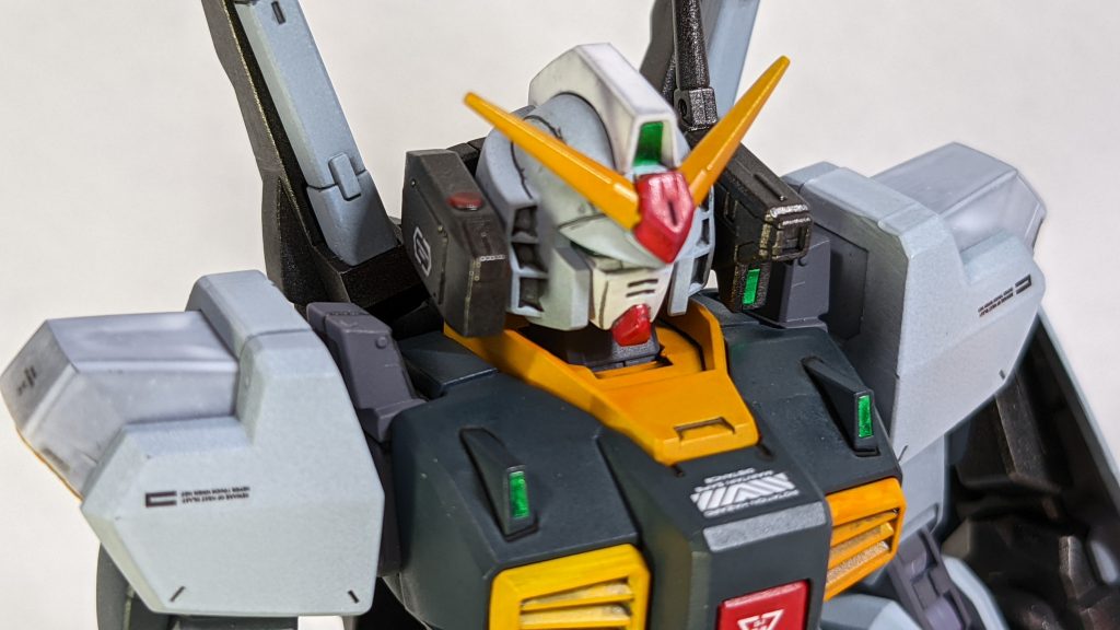 顔だけ塗り忘れて筆塗したところ、顔だけが真っ白になってしまいましたがもう止まりませんでした