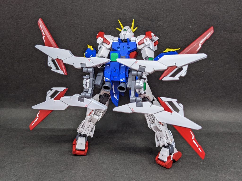 バックパックはラッシュポジションと同様、腰部まで下げる事で重心の安定と可動域を確保