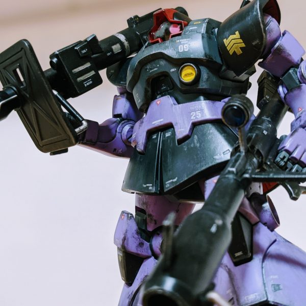 MG ドム 全塗装 ガンプラ 完成品 ウェザリング MG リック・ドム 成形色ウェザリング仕上げ｜b.sugarさんの