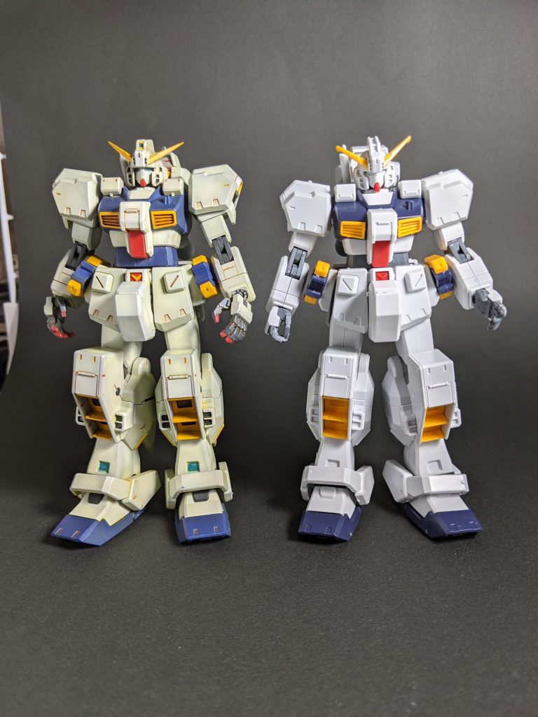 素組みと比較ハンドパーツはコトブキヤMSGを使用しています。