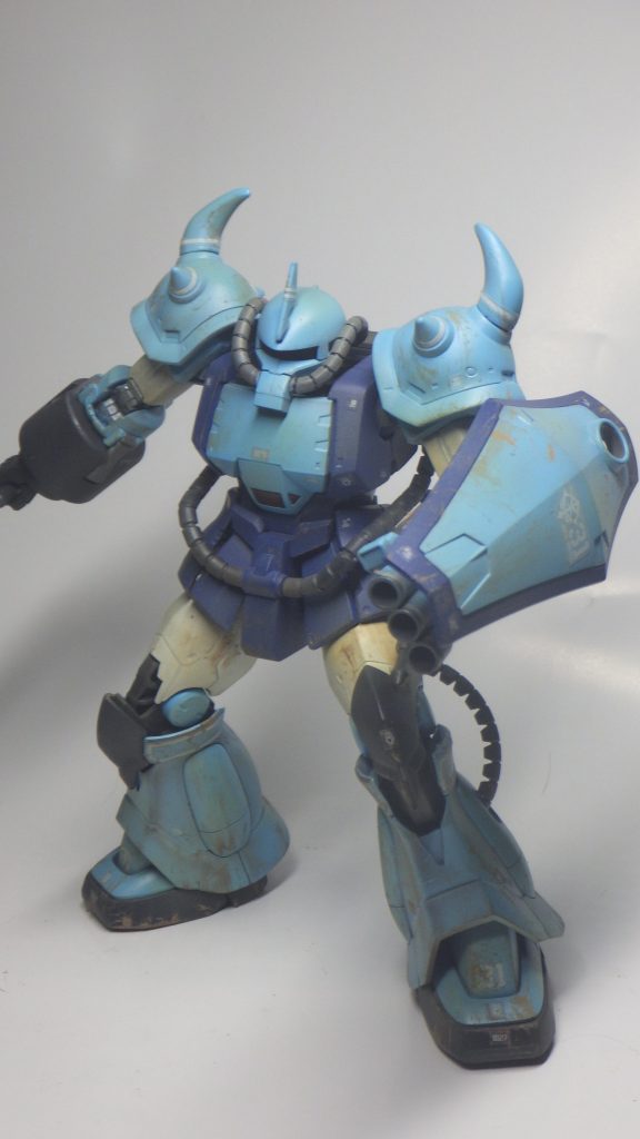 バルカンは砲身が灼けた感じに吹き付けとドライブラシ