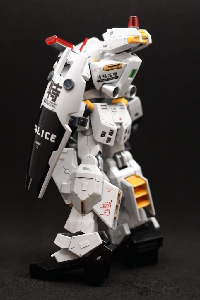 バックショット。ところどころプラ板を貼ってディティールアップを試みましたが、あまり効果的ではなかったですね。次回以降の反省材料です。