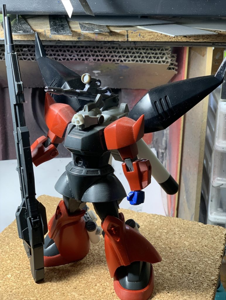 製作途中。各部に使用されているマテリアルが確認できるかと思います。