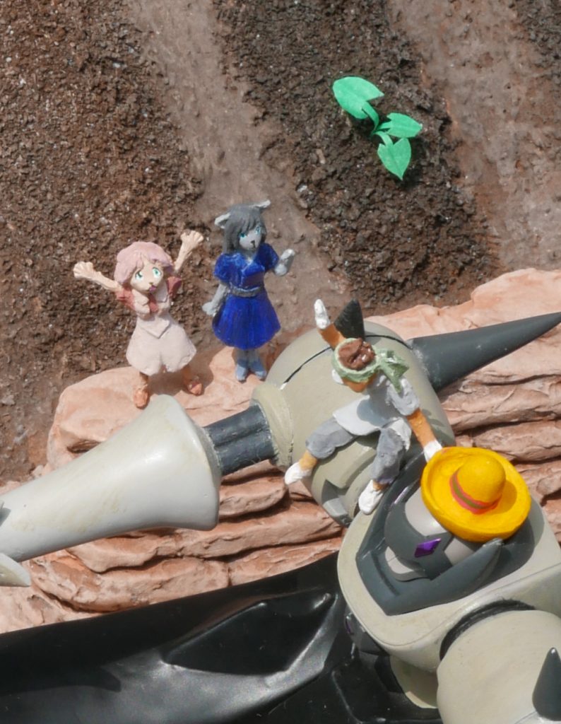 カリコさんがみんなに手を振っています