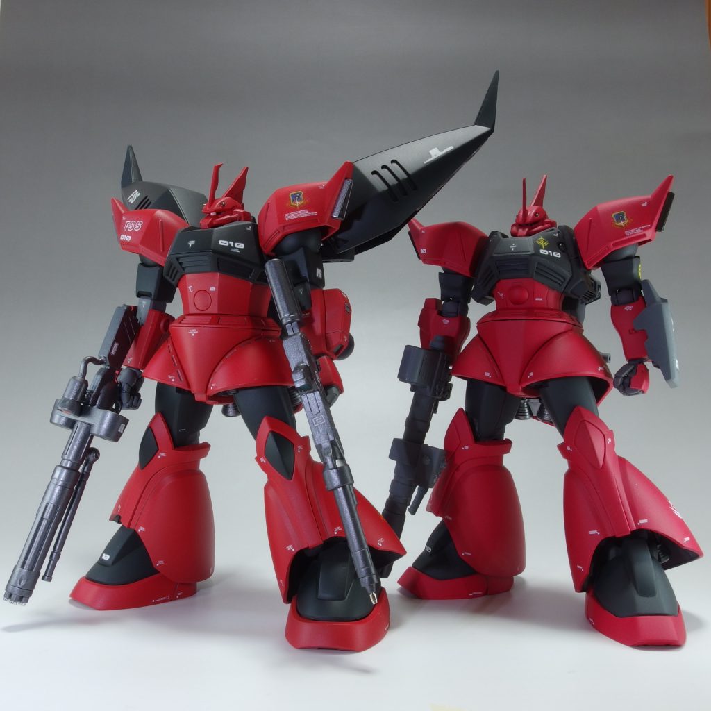 以前作った高機動型と一緒に。最後までご覧いただきありがとうございました。