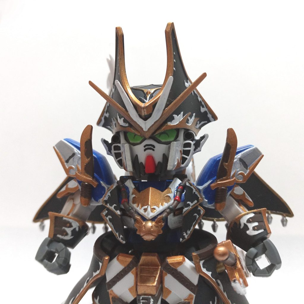 ドゥワーッハッハッー！ニコニコ目を作ってみました。カッコいいガンダムにニコニコ目いる…？派でしたが、考えを改めました…( ˘ω˘)SDガンダムのニコニコ目…良い…