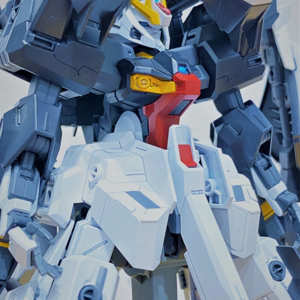 クリアコート待ちの機体その２ガンダムTR-6 [ハイゼンスレイⅡ・ラー]クリアコートを吹こうとすると雨が降る呪いのかかっているので、なかなか最（略HG[ハイゼンスレイⅡ]とHG[フルドドⅡ]の組み合わせで製作。スジボリ追加、プラ版ディティール貼り付け、テストチームカラーで全塗装、デカール追加…そしてなによりとあるパーツをスクラッチしました。多分、今まで作ったガンプラの中で一番手の込んだものになった気がします。（1枚目）