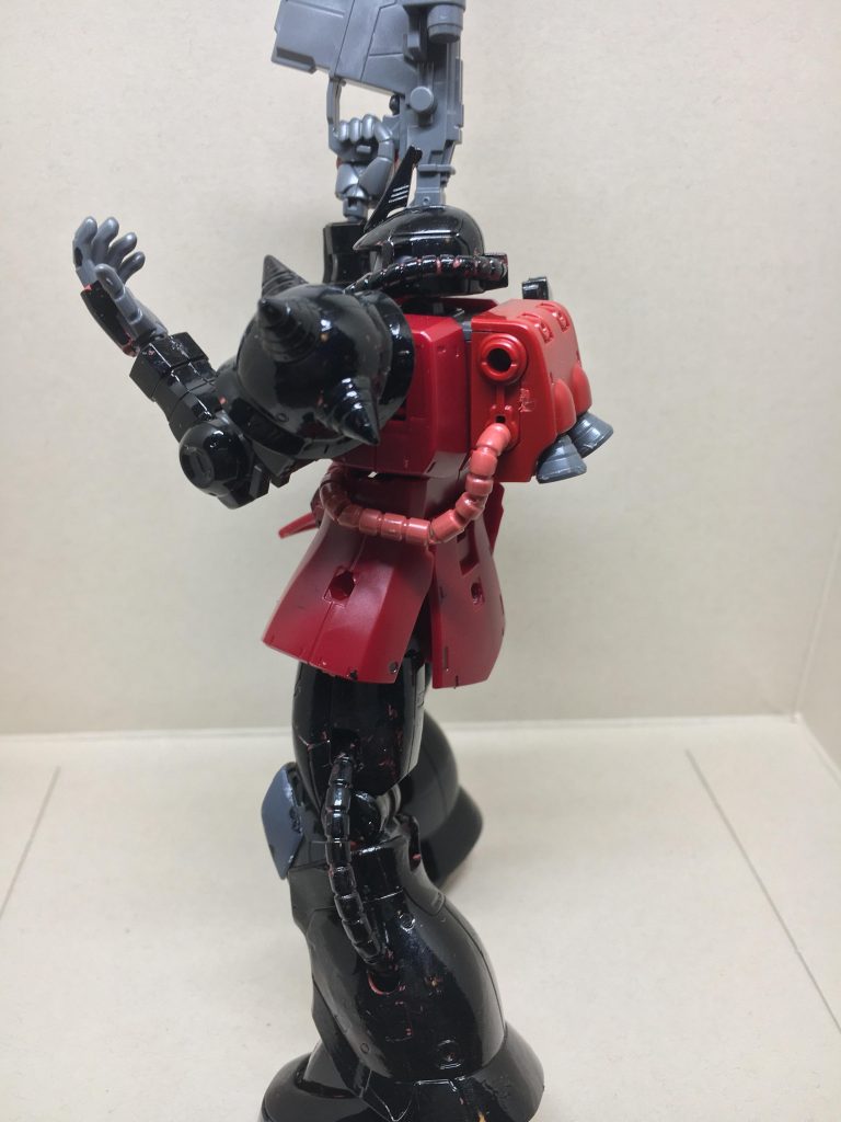 サイド　結構塗り残しがありますね・ω・次回は小4のときに作った百式投稿しよーかな