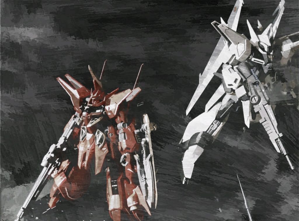 バウとリバウ違いと言えば袖付きの機体と言う事で各所にエングレービングパーツが付いた事と足の形状がヒール状に変更とウィングバインダーの変更ですかね足回りに追加の装甲が付いた事で迫力が有りますね