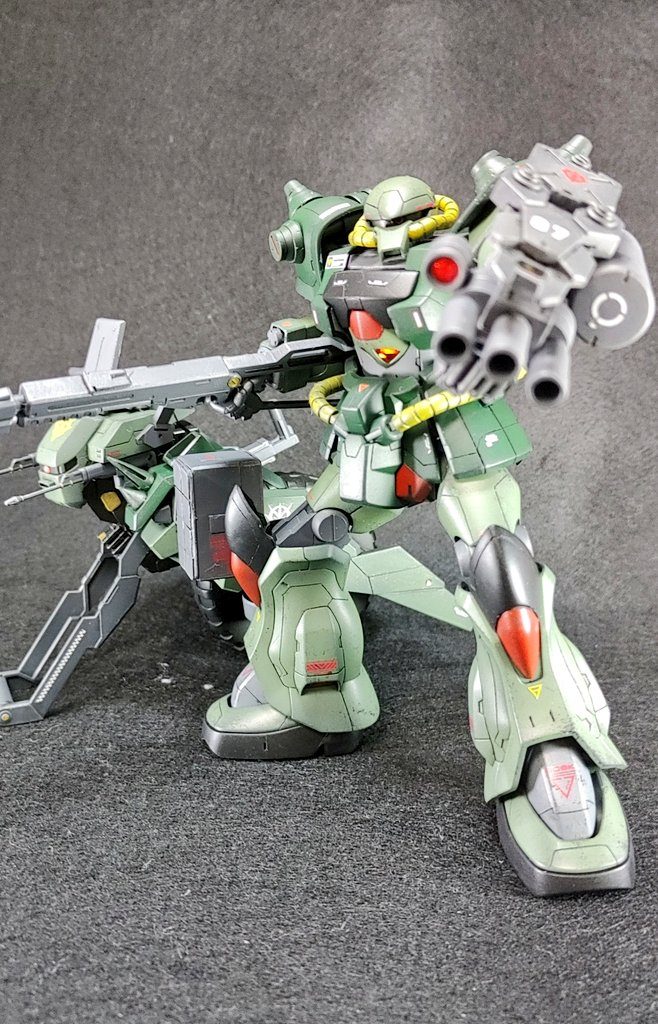 グフカスタムとメテオホッパーをプチ改造。