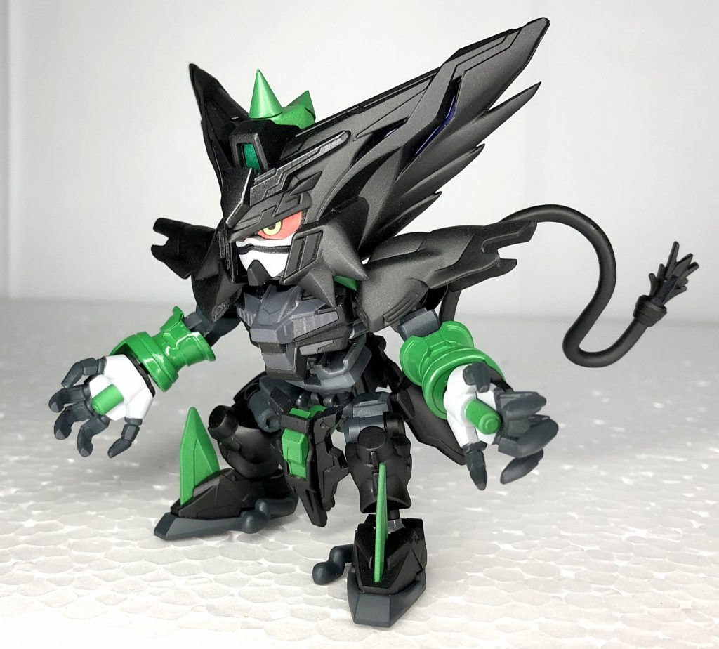 全身ベースは三国創傑伝「典韋マスターガンダム」になります分類が「わるざるポケモン」ですので猿らしく野性味溢れ、ダイナミックに動くよう改造を施しました。