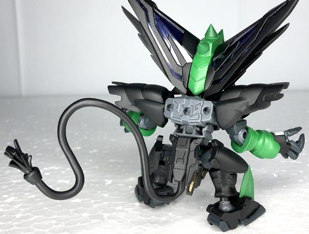 バックショット尻尾みょい〜ん♪あまり透明部分を残さないようにと考えましたが後頭部部分のみ多少残してみましたクリア紫色があくタイプっぽい?