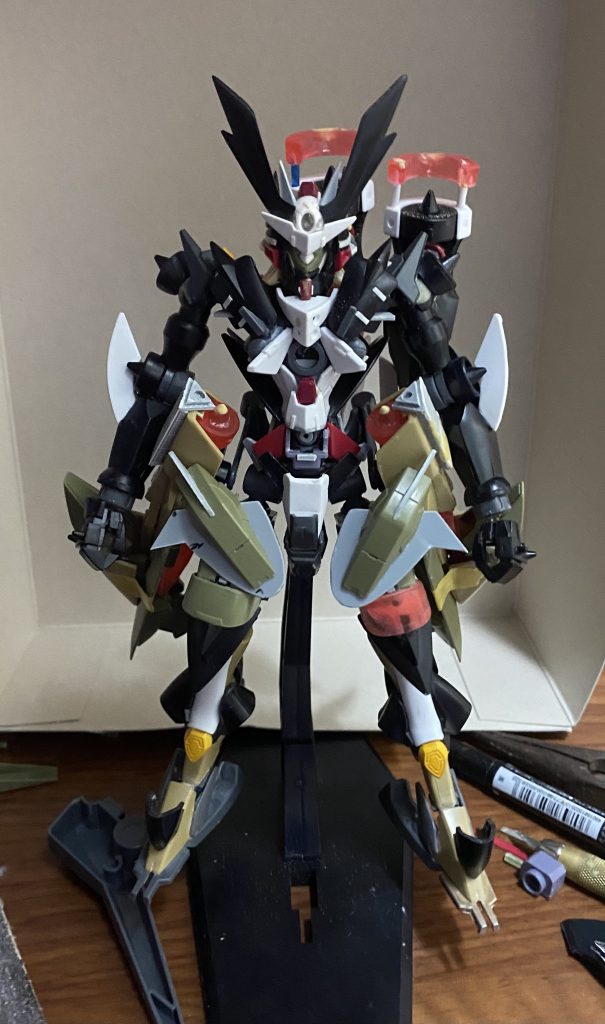 制作初期段階の頃スサノオの良さを残しつつ見た目をアレンジできて結構良かった時だけど、この頃やってたゲームに新しく登場したエネミーがかっこよすぎて、このデザインから今にいたる。