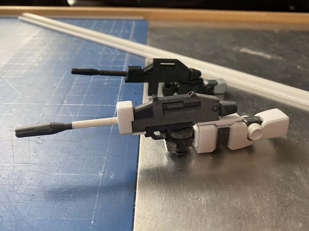 専用ライフルをver.Ka版ライフルのデザイン逆算で製作。