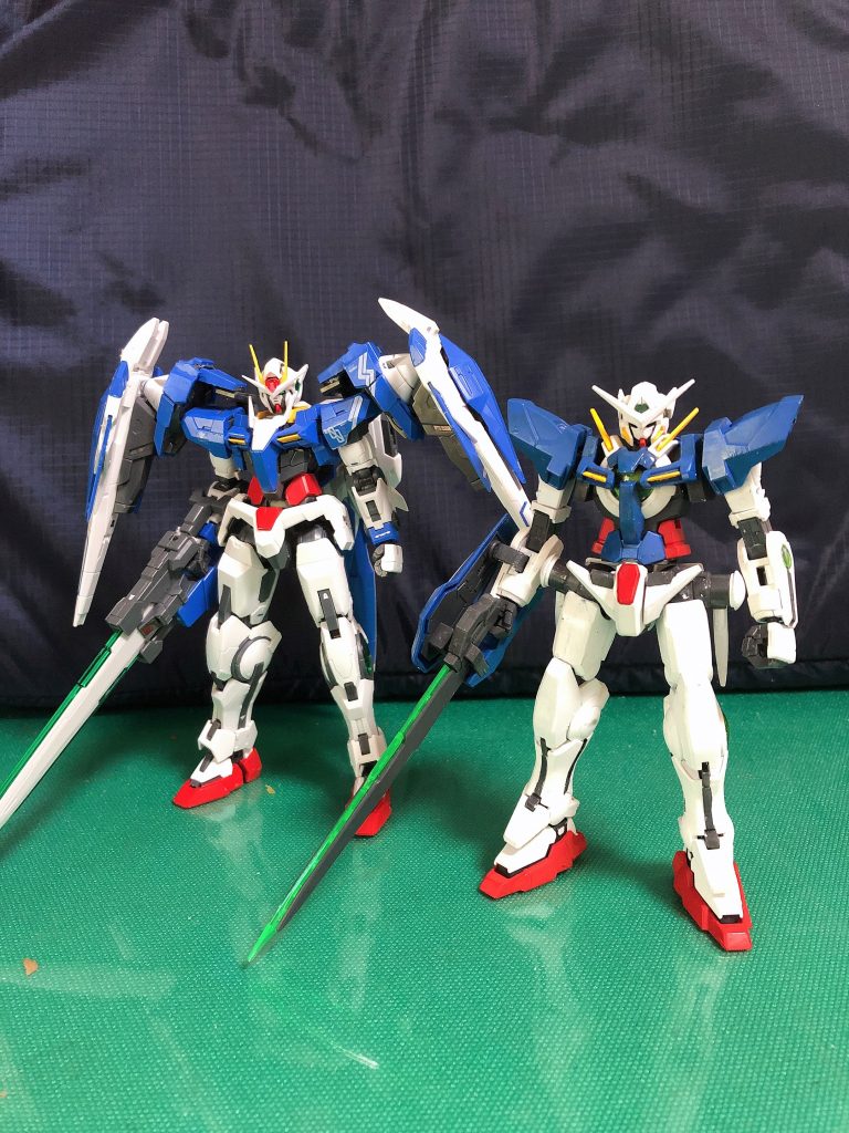 こう見るとダブルオーライザーのボリュームがすごい