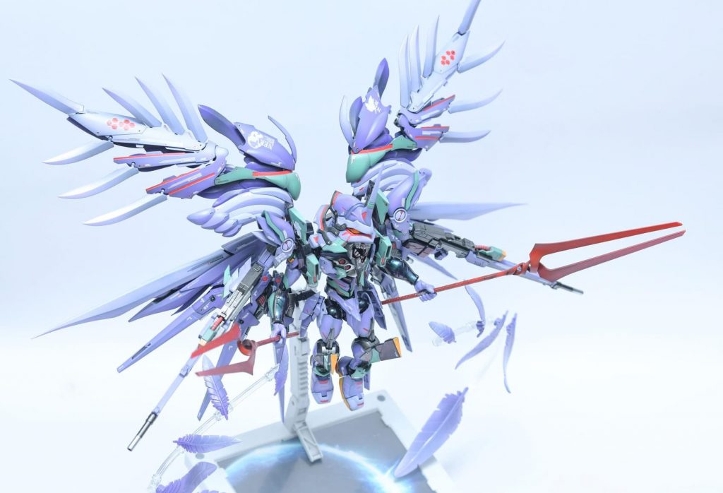 SDエヴァンゲリオンカスタムウィングガンダムゼロEWVer.Ka (MG) 限定版 塗装済完成–5枚目/制作者：TGundam
